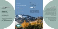 brochure - Taskforce on Adapting Forests to Climate Change