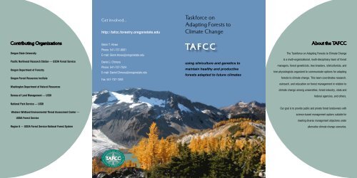 brochure - Taskforce on Adapting Forests to Climate Change