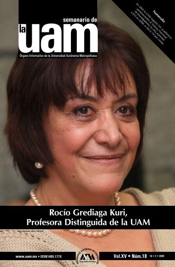 RocÃ­o Grediaga Kuri, Profesora Distinguida de la UAM