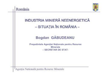 Resurse Minerale in Romania