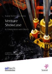 Venture Showcase Brochure pdf - Statoil Innovate