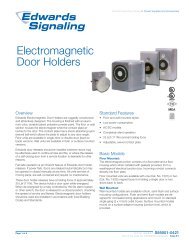 Electromagnetic Door Holders - Edwards Signaling