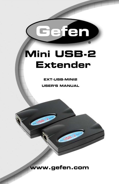 EXT-USB-MINI2 A2.indd - Gefen
