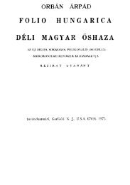OrbÃ¡n ÃrpÃ¡d: Folio Hungarica - DÃ©li magyar Åshaza. 1. (pdf)