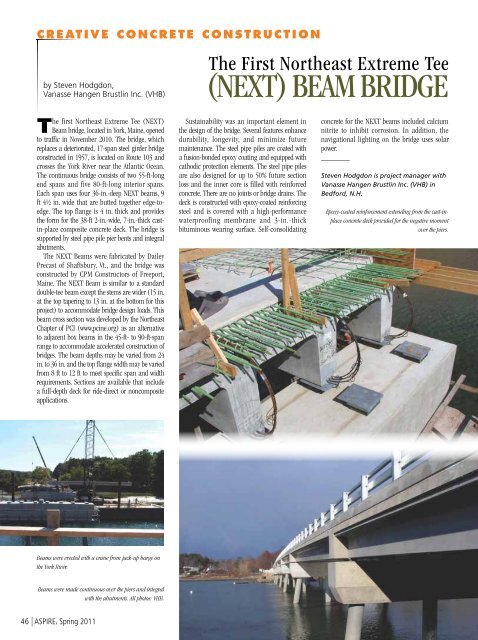 ASPIRE Spring 11 - Aspire - The Concrete Bridge Magazine