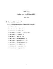 PHIL12A Section answers, 28 March 2011 - Philosophy