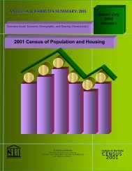 Complete Census Summary Report 2001 - Antigua & Barbuda