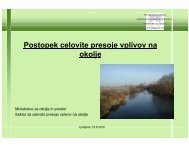 Postopek celovite presoje vplivov na okolje - Ministrstvo za ...