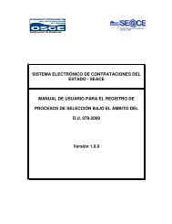 seace manual de usuario para el registro de procesos de selecciÃ³n ...