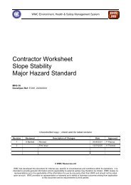 Contractor Worksheet Slope Stability Major Hazard ... - MIRMgate