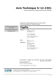 Avis Technique 5/12-2301 Topfix - Axter