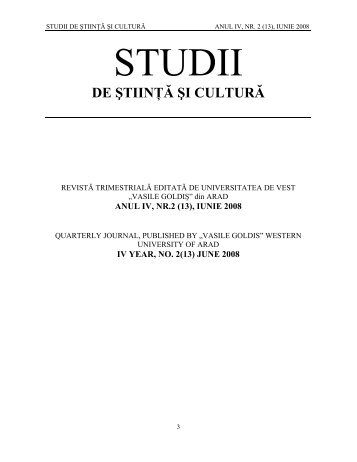 Studii de Stiinta si Cultura