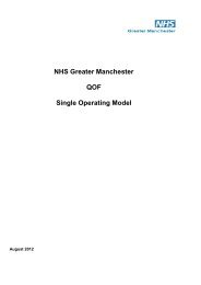 NHS Greater Manchester 2012/13 QOF Process