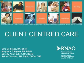 Client Centred Care PowerPoint Presentation - Long-Term Care ...