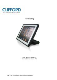Handleiding - CLIFFORD Electronics Benelux