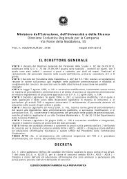 elenco dei candidati ammessi - Ufficio scolastico regionale per la ...