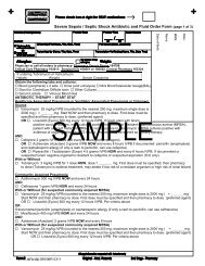 Severe Sepsis / Septic Shock Antibiotic and Fluid Order Form