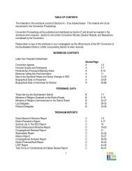 1 TABLE OF CONTENTS The materials in this workbook consist of ...