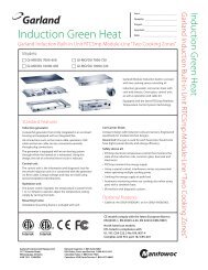 Spec sheet GI-MODU 7000/10000-650/720 - Garland