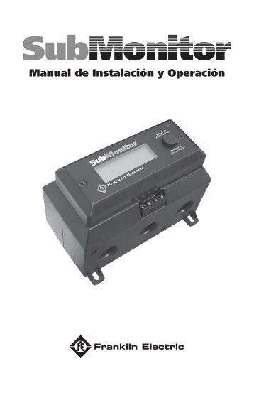 Manual de InstalaciÃ³n y OperaciÃ³n - Franklin Electric Europa