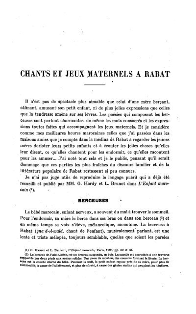 ARCHIVES BERBÃRES et BULLETIN DE L'INSTITUT DES HAUTES ...