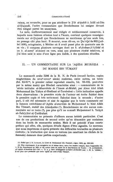 ARCHIVES BERBÃRES et BULLETIN DE L'INSTITUT DES HAUTES ...