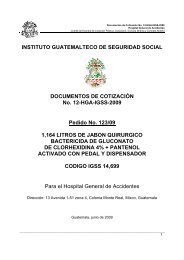 invitacion a cotizar - Instituto Guatemalteco de Seguridad Social