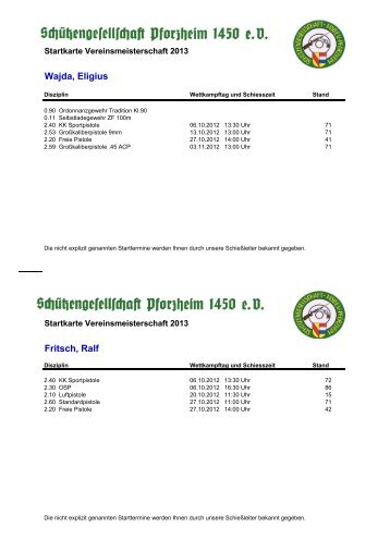 7. Startkarten VM 2013 im PDF Format.