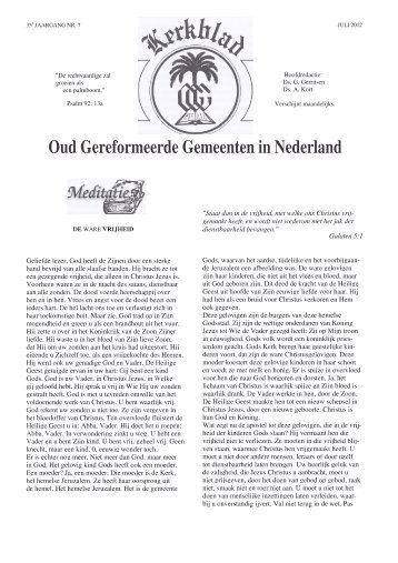 Ds. A. Kort in kerkblad OGG over Gal. 5 vs 1.pdf - dewoesteweg.nl
