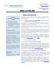 NEWS LETTER BRC - BRC Investor Services SA