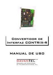 Convertidor de Interfaz CONTRIX-R MANUAL DE USO - DAVANTEL
