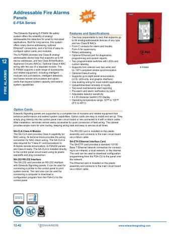 12 Addressable Fire Alarms - Edwards Signaling