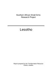 Lesotho - the Transformation Resource Centre