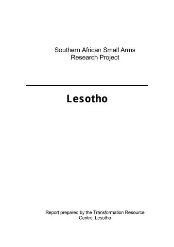 Lesotho - the Transformation Resource Centre