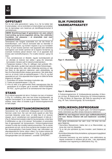 BV 110 E - BV 170 E - BV 290 E B 230 - B 360