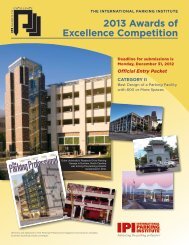 2013 Awards of Excellence Competition - International Parking ...