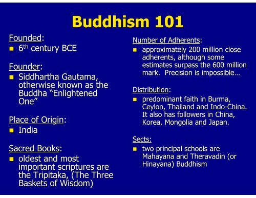 Jainism and Buddhism