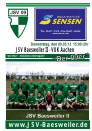 âDer 09erâ - JSV Baesweiler 09