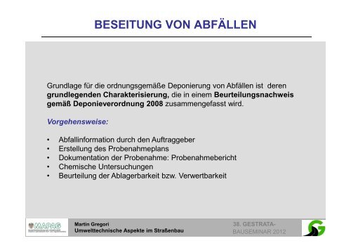 Bauseminar Teil 1 - Gestrata