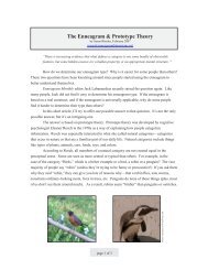 The Enneagram & Prototype Theory - Enneagram Dimensions