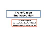 Transfüzyon Endikasyonları