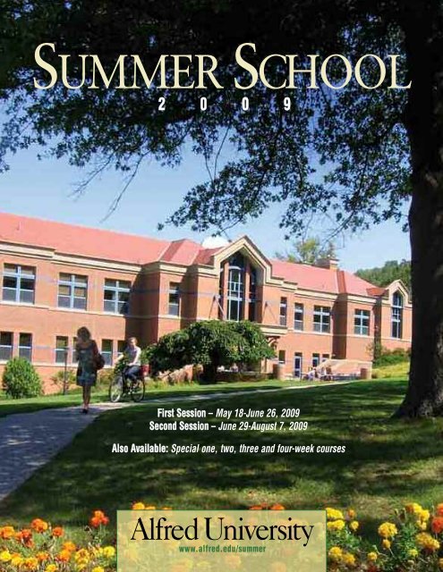 Summer School Schedule Booklet Alfred University