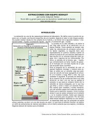 EXTRACCIONES CON EQUIPO SOXHLET - cenunez.com.ar