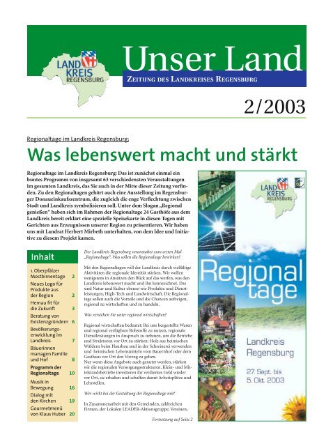 "Unser Land" 02/2003 - pdf-Ausgabe zum Download