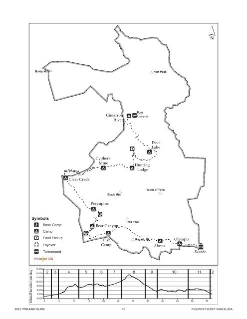 2012 Itinerary Guide - Philmont Document Archives