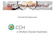 The Audit Manual - CCH Canadian