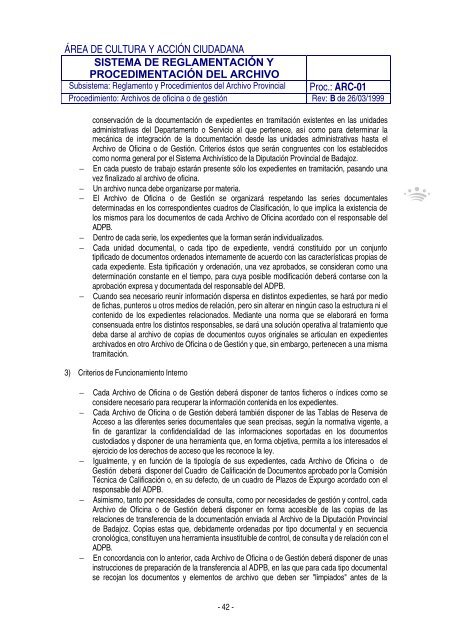 Documento Completo - DiputaciÃ³n de Badajoz