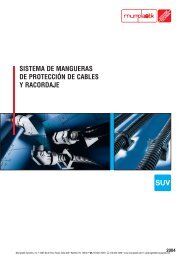 SISTEMA DE MANGUERAS DE PROTECCIÃN DE CABLES Y ...