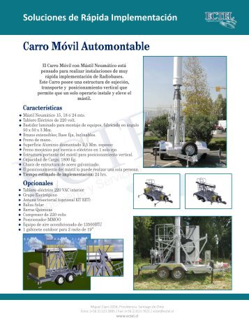 Carro MÃ³vil Automontable - Ectel