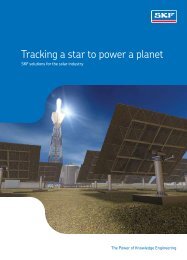 SKF solutions for the solar industry - SKF.com